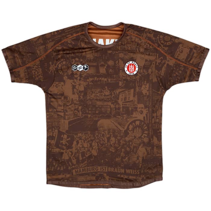 2010-11 St Pauli Reversible Centenary Home Shirt Naki #23 - 7/10 - (M)