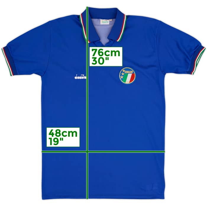 1986-91 Italia Local Camiseta - 6/10 - (L)