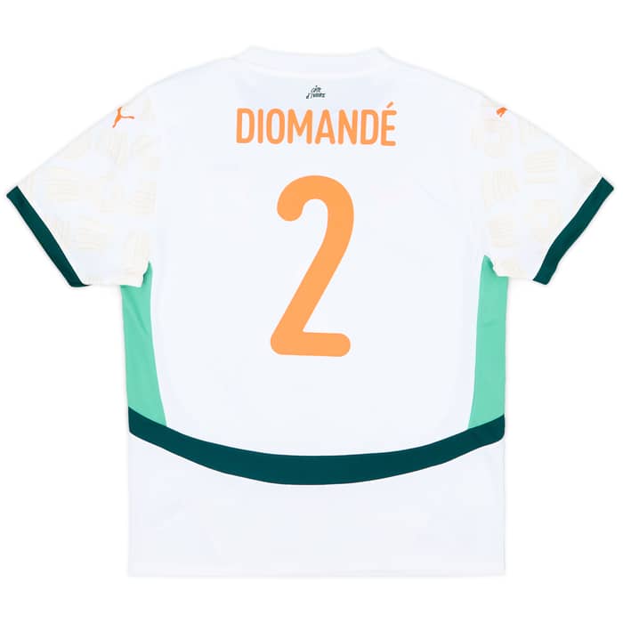 2024-25 Ivory Coast Away Shirt Diomande #2