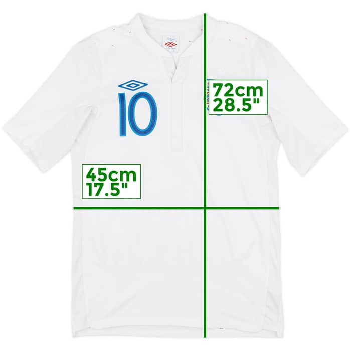 2010-11 England Home Shirt Rooney #10 - 7/10 - (S)