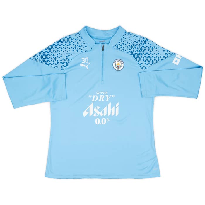 2023-24 Manchester City Women's Player Issue 1/4 Zip Training Top - 9/10