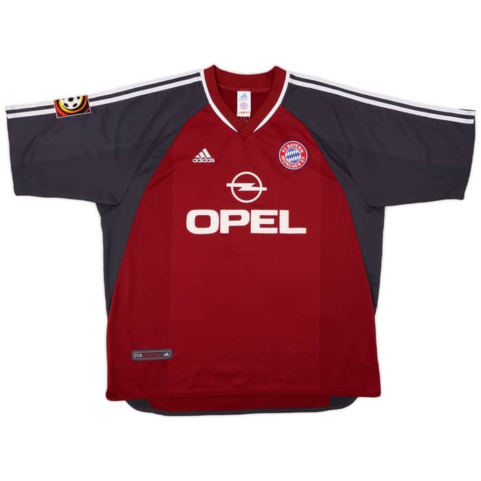 2001-02 Bayern Munich Home Shirt Kuffour #4 - 8/10 - (XXL)