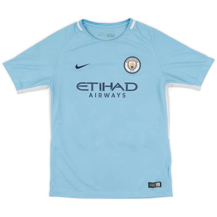 2017-18 Manchester City Home Shirt G. Jesus #33 - 4/10 - (XL.Boys)