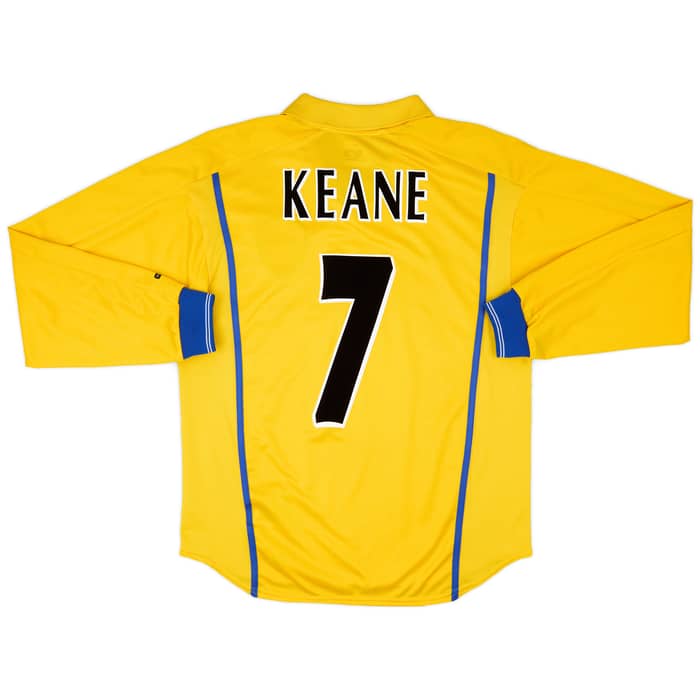 2000-02 Leeds United Away L/S Shirt Keane #7 - 9/10 - (S)