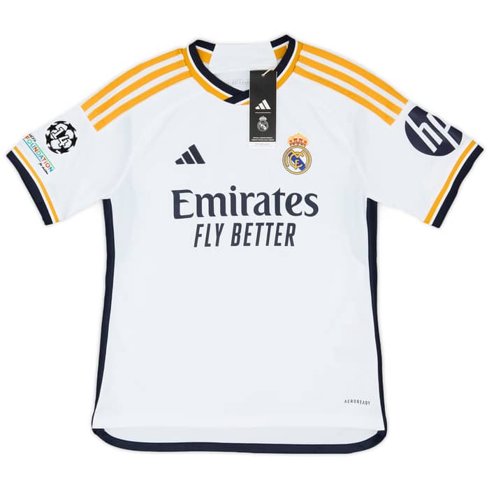 2023-24 Real Madrid Home CL Shirt (XS.Kids)