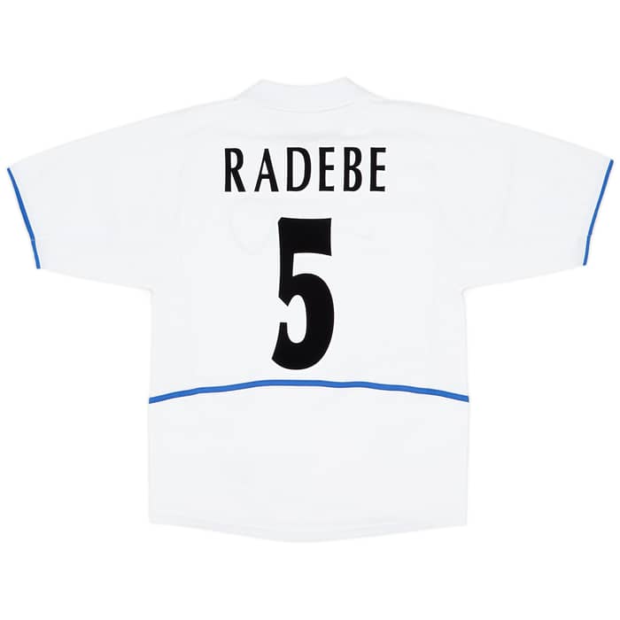 2002-03 Leeds United Home Shirt Radebe #5 - 6/10 - (M)