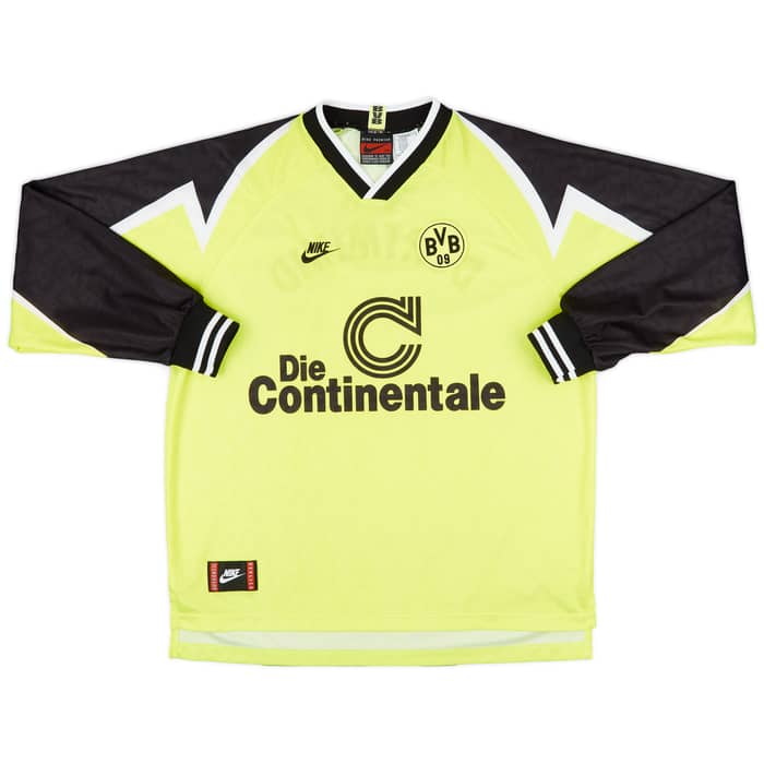 1995-96 Borussia Dortmund Home L/S Shirt - 10/10 - (XXL)