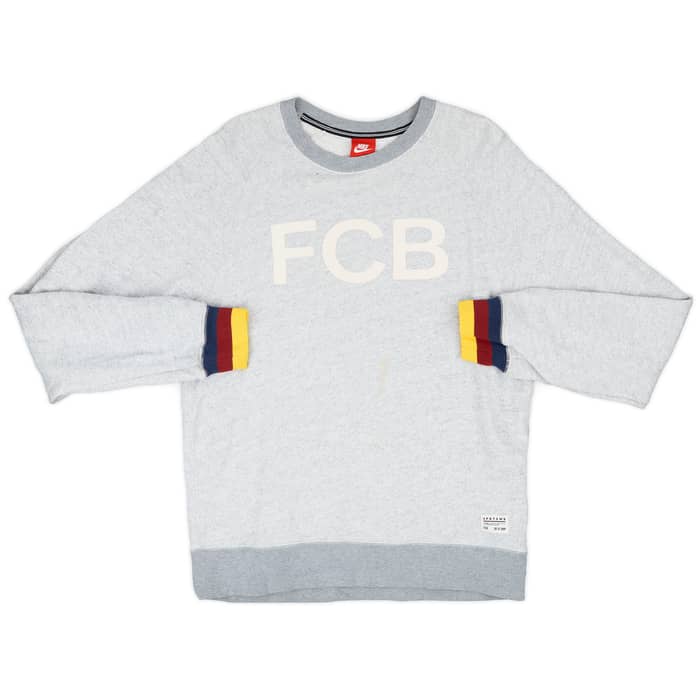 2013-14 Barcelona Nike Sweat Top - 5/10 - (M)