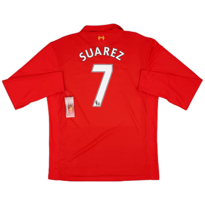2012-13 Liverpool Home L/S Shirt Suarez #7 (XL)