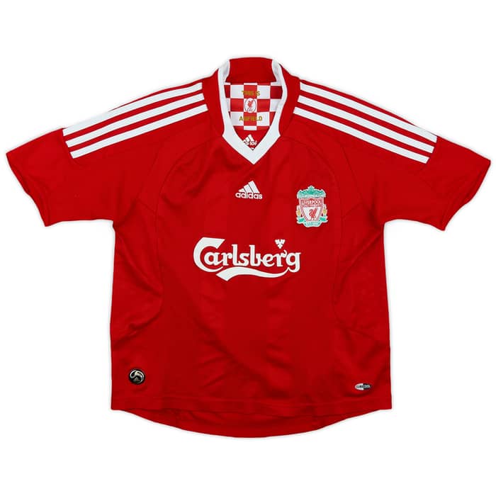 2008-10 Liverpool Home Shirt Torres #9 - 7/10 - (S.Boys)
