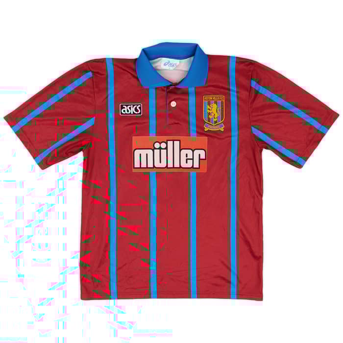 1993-95 Aston Villa Home Shirt McGrath #5 - 8/10 - (M)
