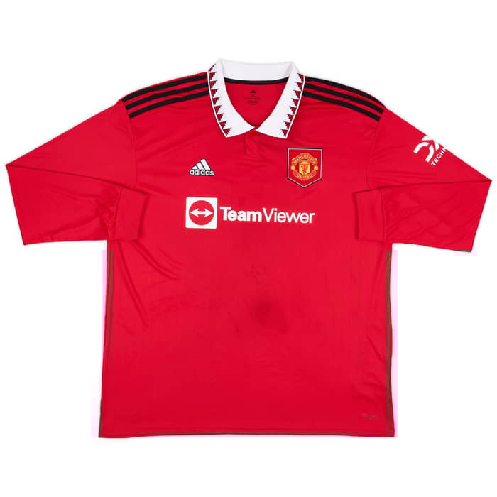 2022-23 Manchester United Home L/S Shirt Antony #21 - 7/10 - (XL)
