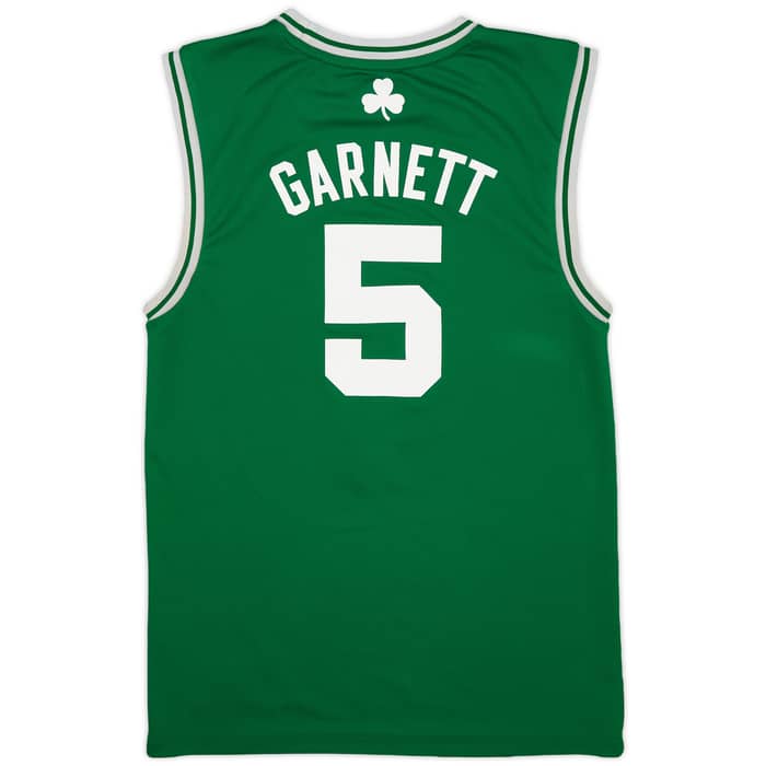 2010-13 Boston Celtics Garnett #5 adidas Away Jersey - 7/10 - (S)