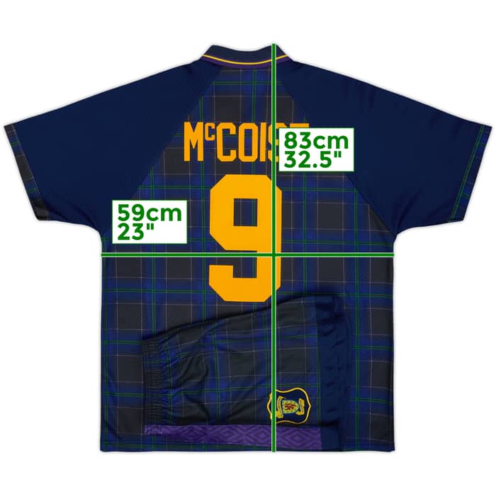 1994-96 Scotland Home Shirt & Shorts McCoist #9 - 9/10 - (XL)
