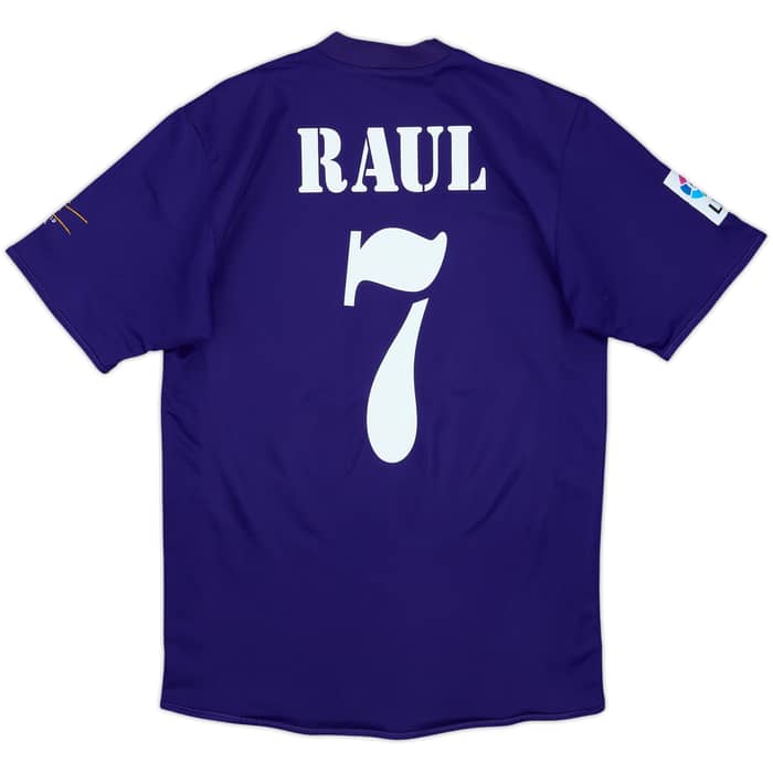 Camiseta de la tercera equipación del Real Madrid 2001 Raul #7 - 8/10 - (S)