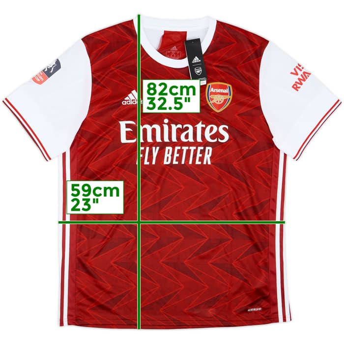 2020-21 Arsenal 'FA Cup Final' Home Shirt Aubameyang #14 (XL)