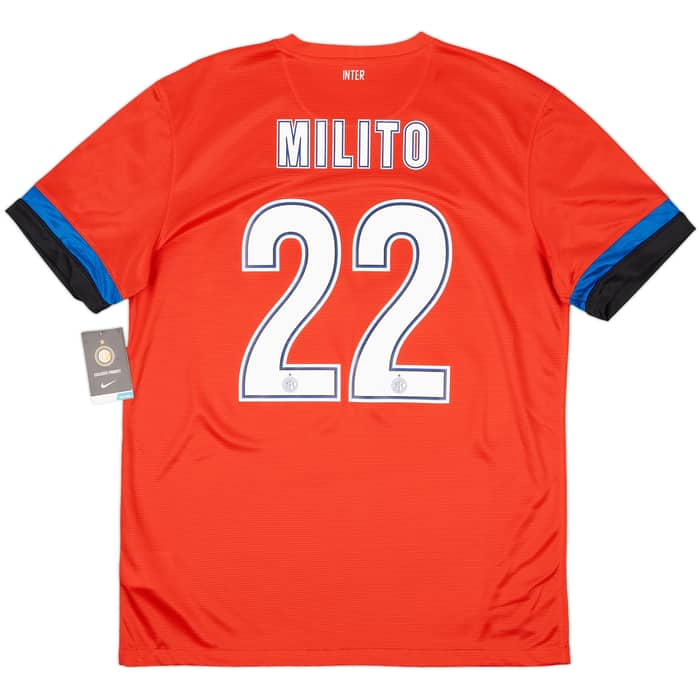 2012-13 Inter Milan Away Shirt Milito #22 (L)
