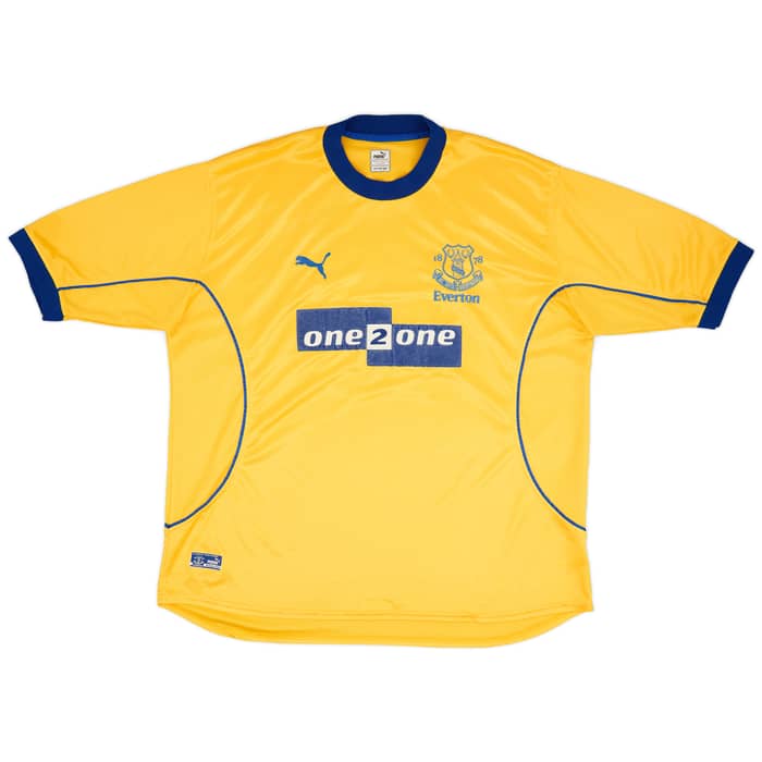 2000-01 Everton Away Shirt Gascoigne #18 - 8/10 - (XXL)