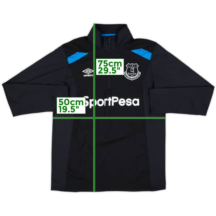 2017-18 Everton Umbro 1/4 Zip Drill Top - 8/10 - (M)