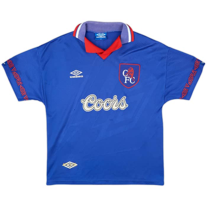 1994-95 Chelsea Home Shirt Hoddle #20 - 6/10 - (M)
