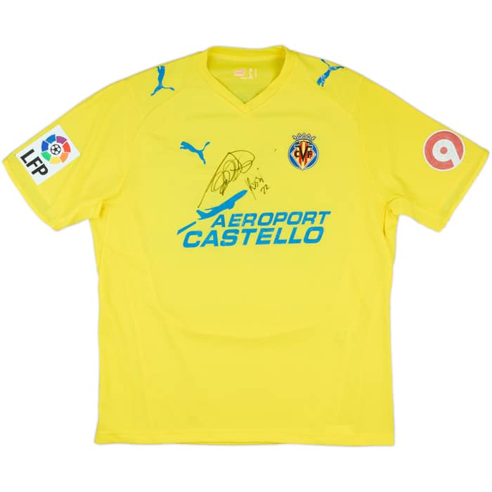 2008-09 Villarreal Signed Home Shirt Rossi #22 - 5/10 - (L)