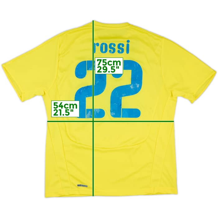 2008-09 Villarreal Signed Home Shirt Rossi #22 - 5/10 - (L)