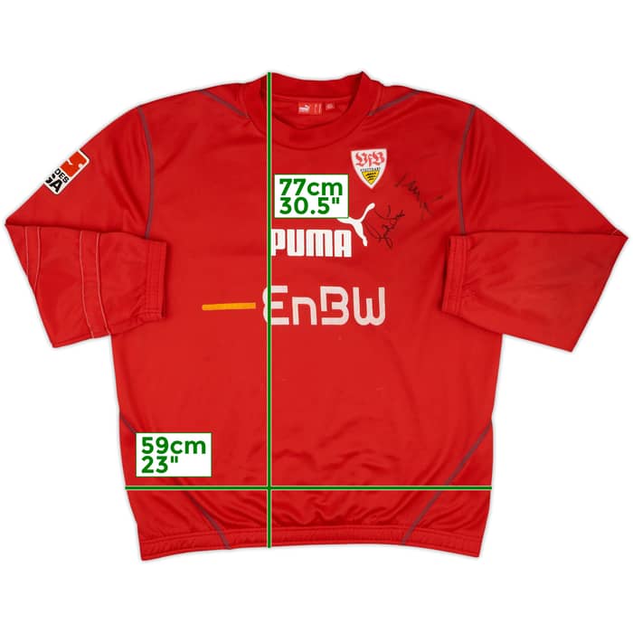 2007-08 Stuttgart Signed Puma Player Issue Sweat Top #40 (Schuster)