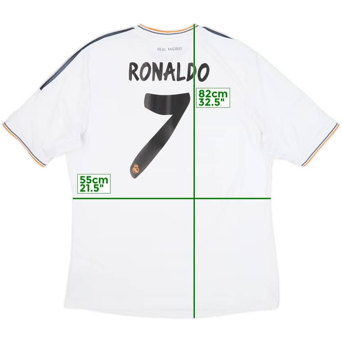 2013-14 Real Madrid Home Shirt Ronaldo #7 - 5/10 - (XL)