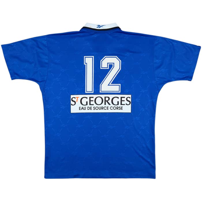 1995-98 Bastia Match Issue Home Shirt #12
