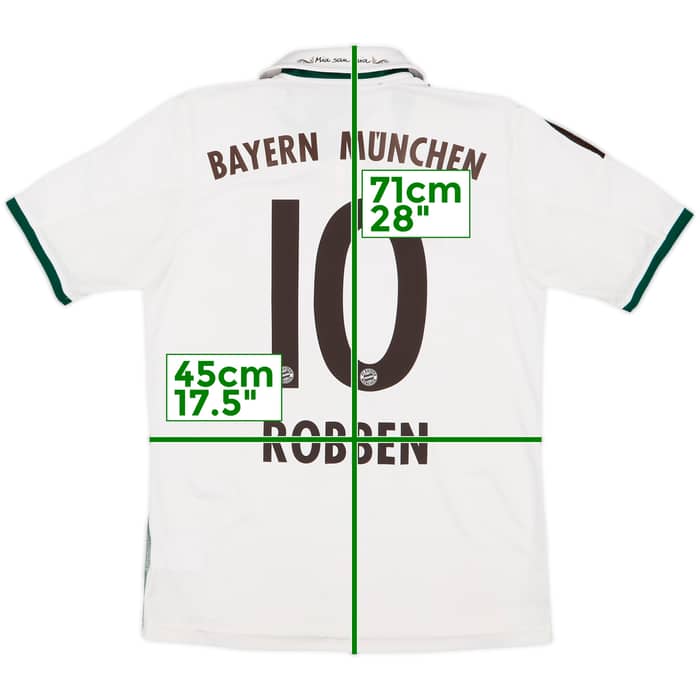 2013-14 Bayern Munich Away Shirt Robben #10 - 8/10 - (XL.Boys)