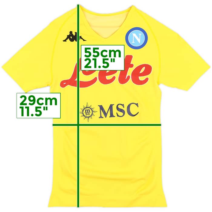 2016-17 Napoli Player Issue Kappa Compression Baselayer - 8/10 - (XL/XXL)