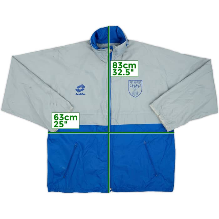 1996 San Marino Lotto Olympic Hooded Rain Jacket - 6/10 - (XL)