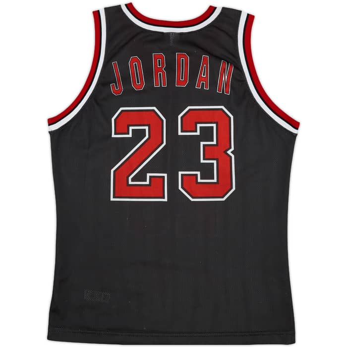 1997-98 Chicago Bulls Jordan #23 Champion Alternate Jersey - 7/10 - (S)