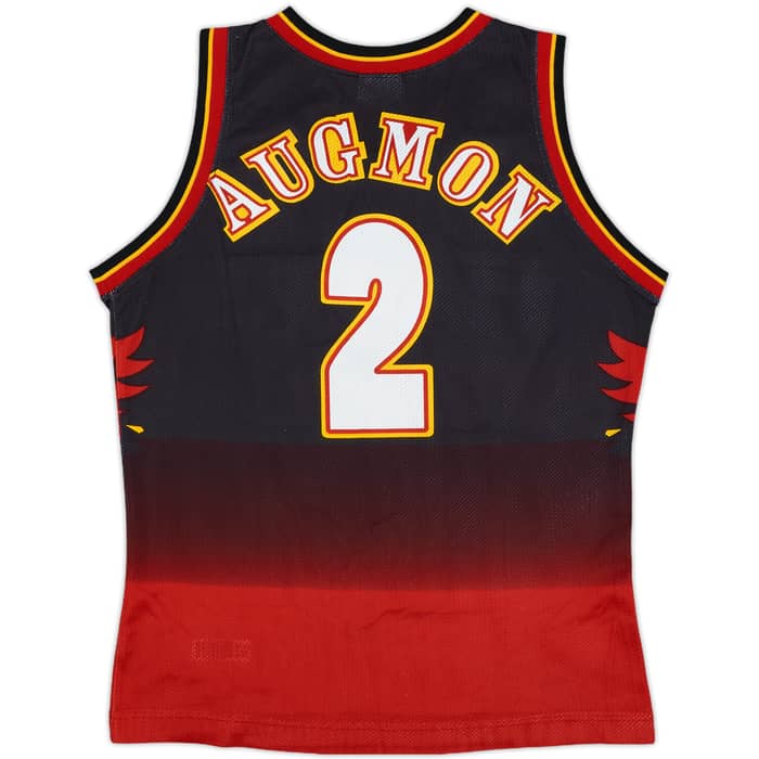 1995-96 Atlanta Hawks Augmon #2 Champion Away Jersey - 9/10 - (XS)