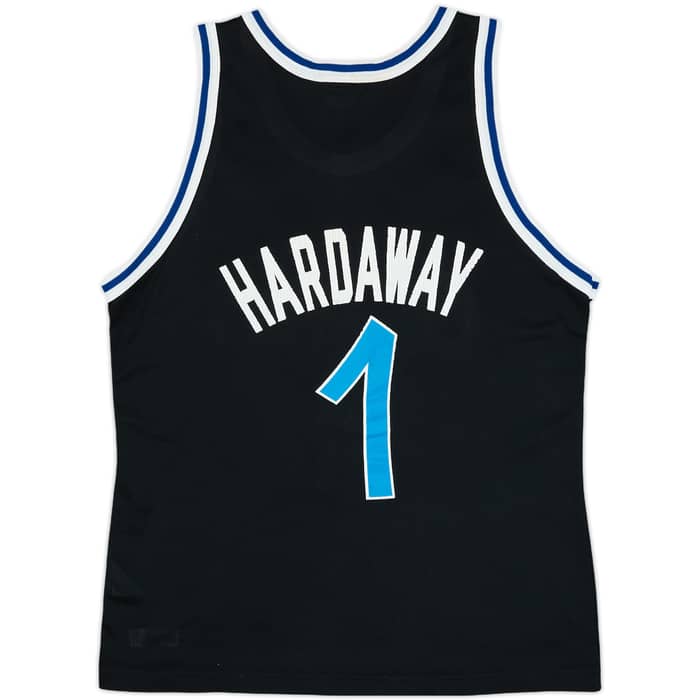 1995-98 Orlando Magic Hardaway #1 Champion Alternate Jersey - 7/10 - (L)