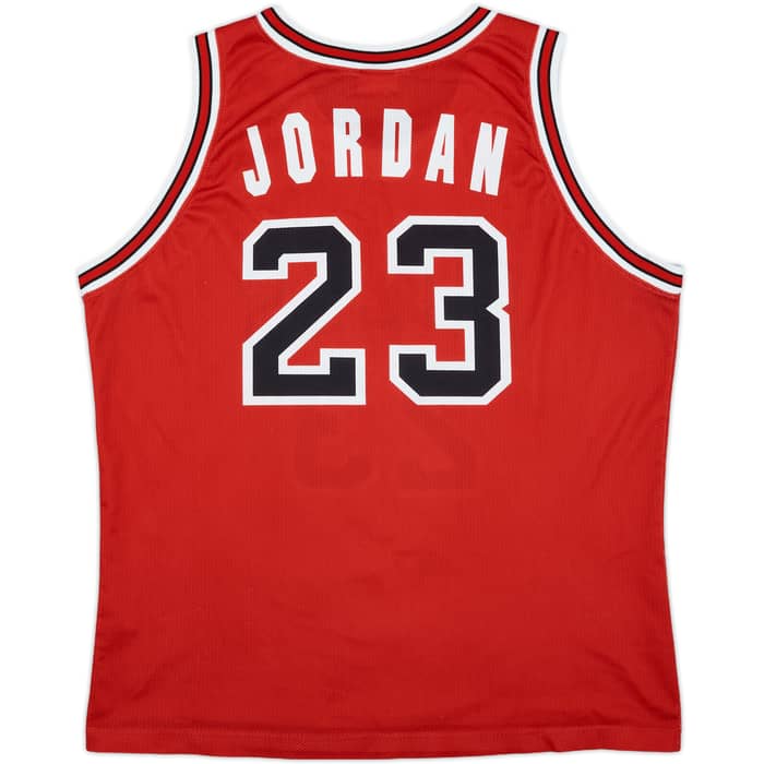 1991-98 Chicago Bulls Jordan #23 Champion Away Jersey - 7/10 - (XL)