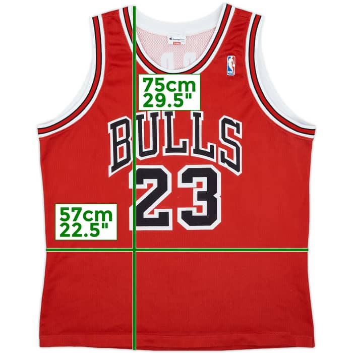 1991-98 Chicago Bulls Jordan #23 Champion Away Jersey - 7/10 - (XL)