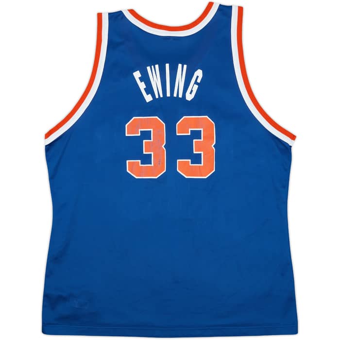 1995-97 New York Knicks Ewing #33 Champion Away Jersey - 6/10 - (XL)