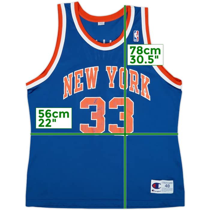 1995-97 New York Knicks Ewing #33 Champion Away Jersey - 6/10 - (XL)