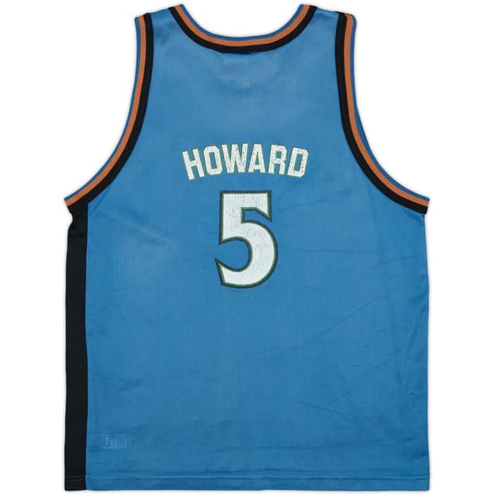 1997-01 Washington Wizards Howard #5 Champion Away Jersey - 5/10 - (XL.Boys)