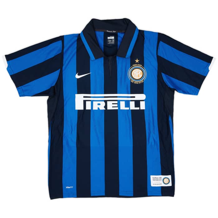 2007-08 Inter Milan Centenary Home Shirt Materazzi #23 - 4/10 - (M)