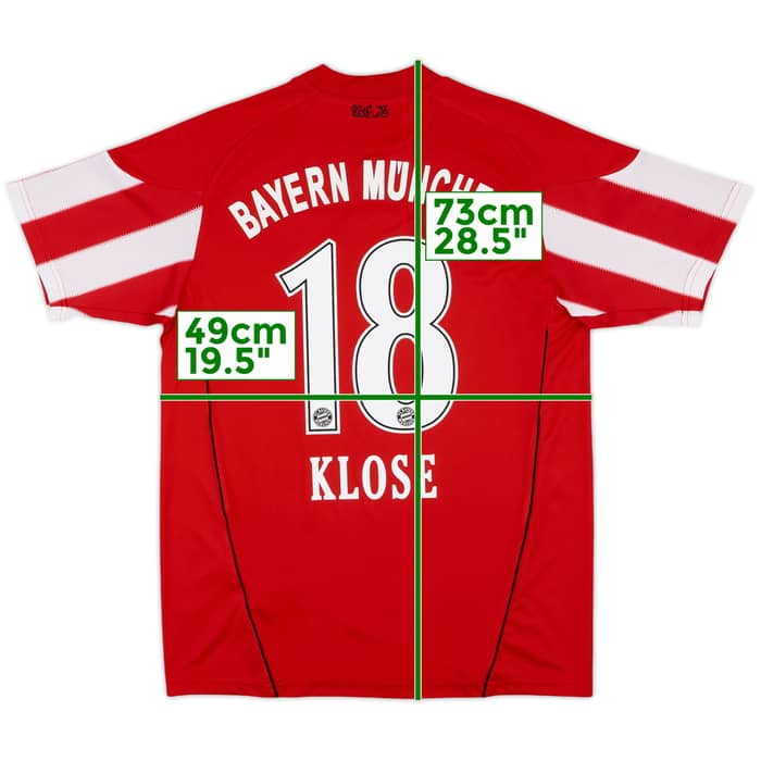 2010-11 Bayern Munich Home Shirt Klose #18 - 6/10 - (XL.Boys)