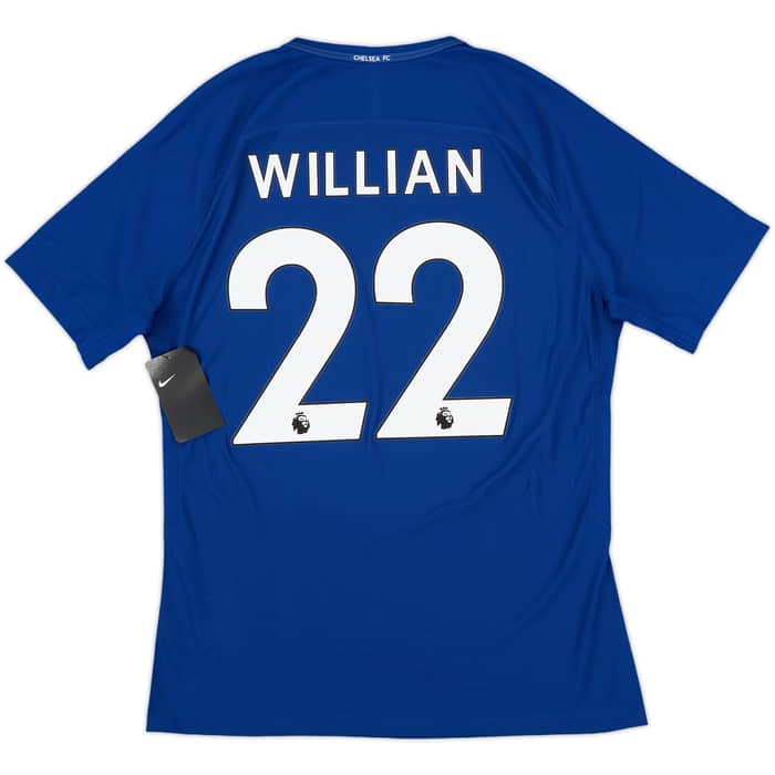 2017-18 Chelsea Player Issue Home Shirt Willian #22 (L)