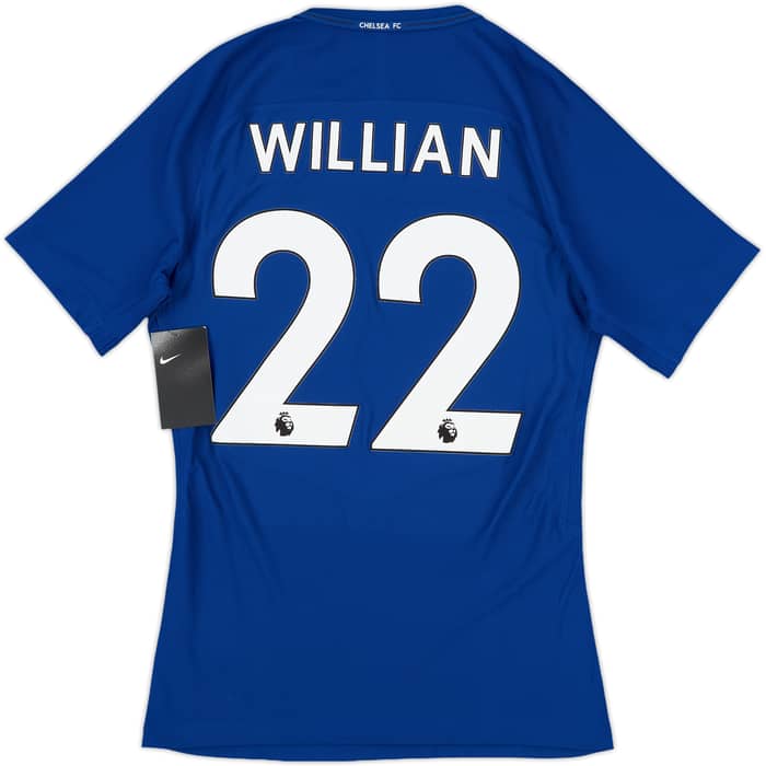 2017-18 Chelsea Player Issue Home Shirt Willian #22 (S)