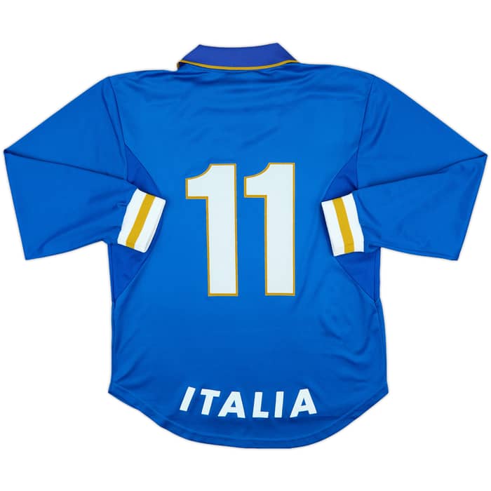 1996-98 Italy Match Issue Home L/S Shirt #11