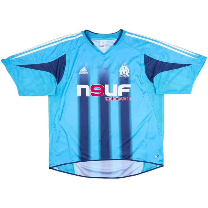 2004-05 Olympique Marseille Away Shirt Lizarazu #3 - 8/10 - (XXL)