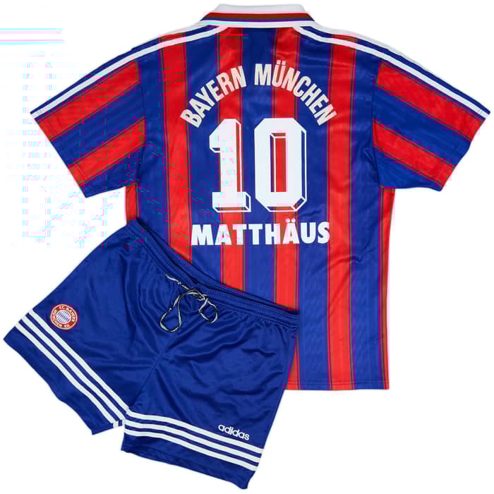 1995-97 Bayern Munich Home Shirt & Shorts Matthaus #10 - 6/10 - (M)