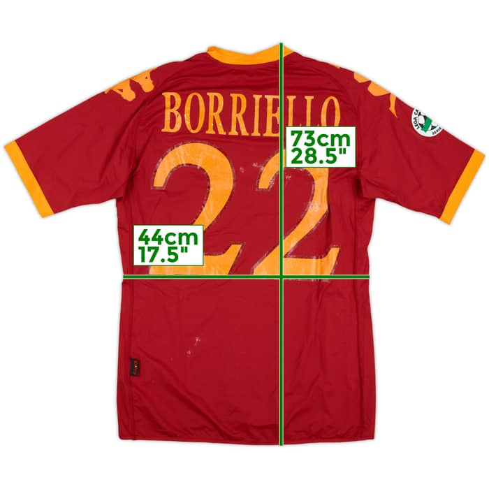 2009-10 Roma Home Shirt Borriello #22 - 5/10 - (S)