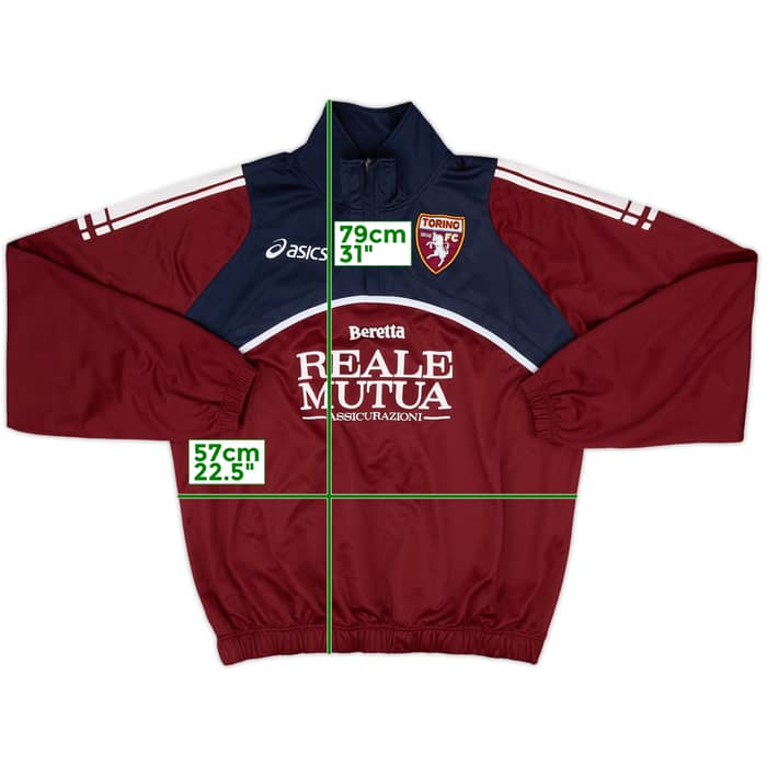 2005-06 Torino Asics 1/4 Zip Training Top - 8/10 - (XL)