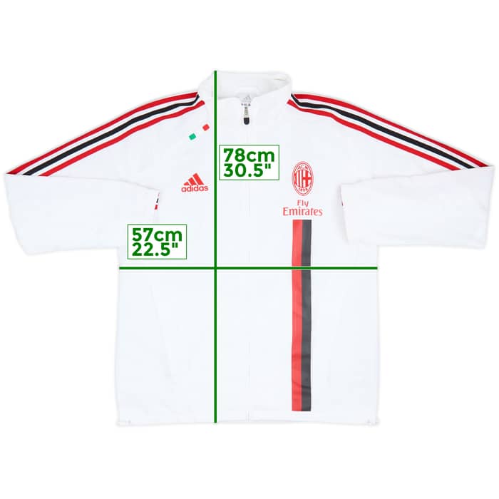 2011-12 AC Milan adidas Track Jacket - 9/10 - (L)
